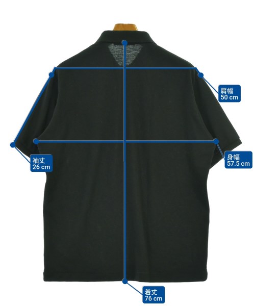 SCYE BASICS（サイベーシックス）ポロシャツ 黒 サイズ:38(L位) メンズ/2200648164258