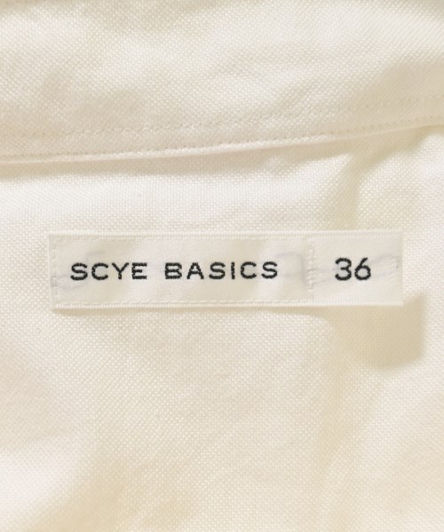 SCYE BASICS（サイベーシックス）カジュアルシャツ 白 サイズ:36(XS位) メンズ/2200709362159