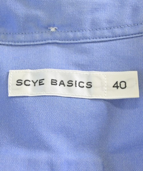 SCYE BASICS（サイベーシックス）カジュアルシャツ 青 サイズ:40(L位) メンズ/2200712226073