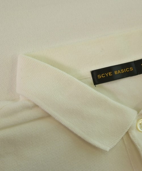 SCYE BASICS（サイベーシックス）ポロシャツ 白 サイズ:36(XS位) メンズ/2200663046133