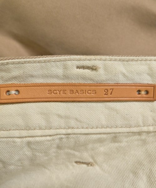 SCYE BASICS（サイベーシックス）チノパン ベージュ サイズ:27(XS位) メンズ/2200663437047