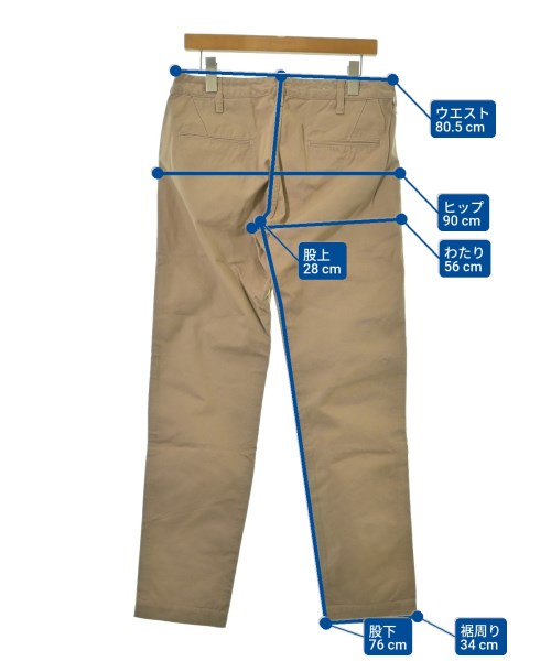 SCYE BASICS（サイベーシックス）チノパン ベージュ サイズ:27(XS位) メンズ/2200663437047
