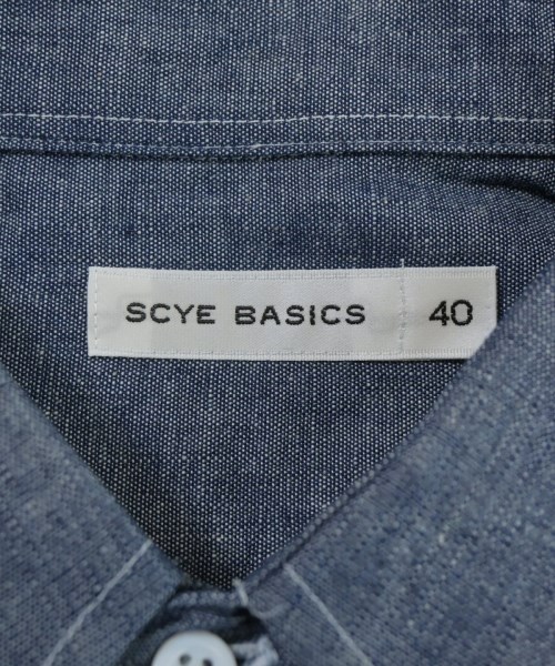 SCYE BASICS（サイベーシックス）カジュアルシャツ 紺 サイズ:40(L位) メンズ/2200668441018