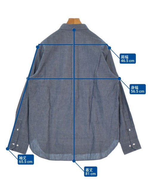 SCYE BASICS（サイベーシックス）カジュアルシャツ 紺 サイズ:40(L位) メンズ/2200668441018