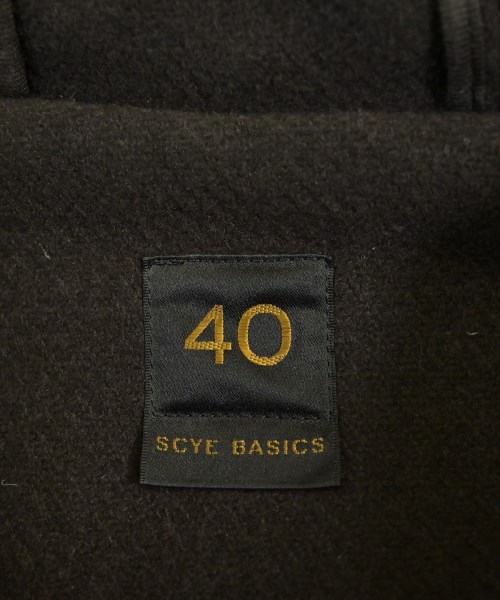 SCYE BASICS（サイベーシックス）ダッフルコート 茶 サイズ:40(L位) メンズ/2200725684167
