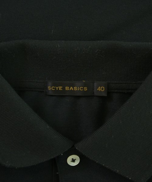 SCYE BASICS（サイベーシックス）ポロシャツ 黒 サイズ:40(M位) メンズ/2200684148069