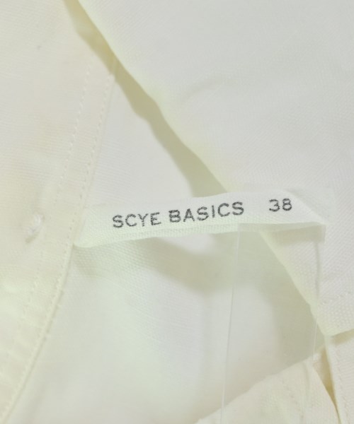 SCYE BASICS（サイベーシックス）カジュアルシャツ 白 サイズ:38(S位) メンズ/2200677057033