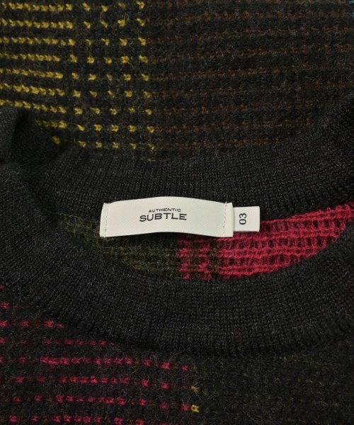 SUBTLE authentic（サートル）ニット・セーター 黒 サイズ:3(L位) メンズ/2200630693032