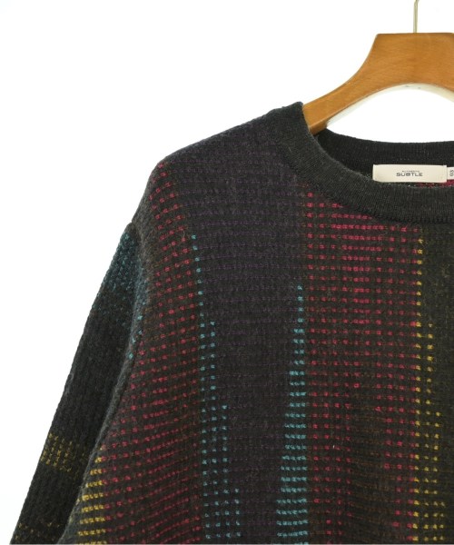 SUBTLE authentic（サートル）ニット・セーター 黒 サイズ:3(L位) メンズ/2200630693032