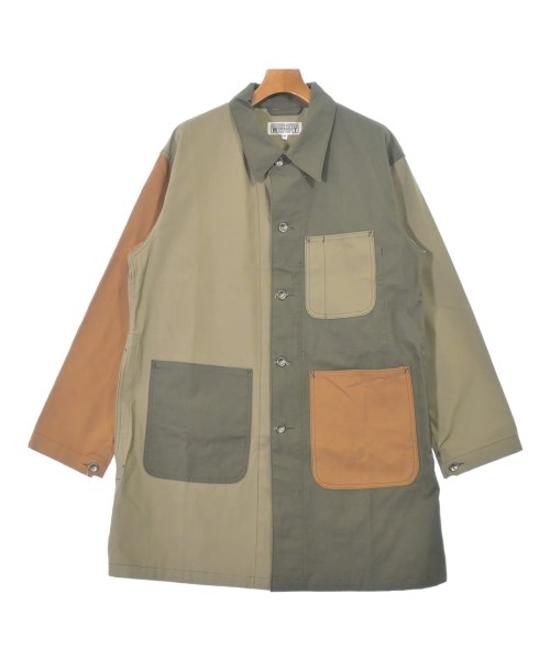 Engineered Garments WORKADAY(エンジニアドガーメンツワーカーデイ)ステンカラーコート カーキ サイズ:M/2200682900058