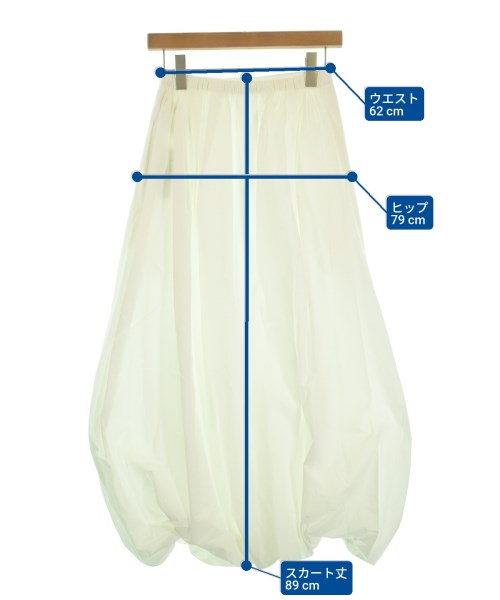 nagonstans（ナゴンスタンス）ロング・マキシ丈スカート 白 サイズ:38(M位) レディース/2200623312162