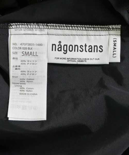 nagonstans（ナゴンスタンス）ワンピース 黒 サイズ:S レディース/2200626541026