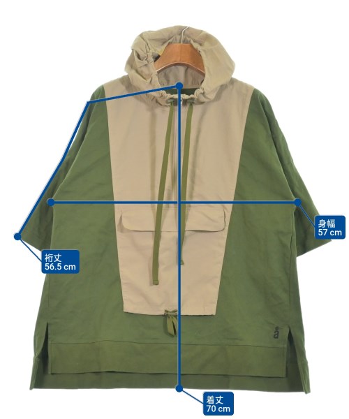 nagonstans（ナゴンスタンス）パーカー カーキ サイズ:M レディース/2200629829060