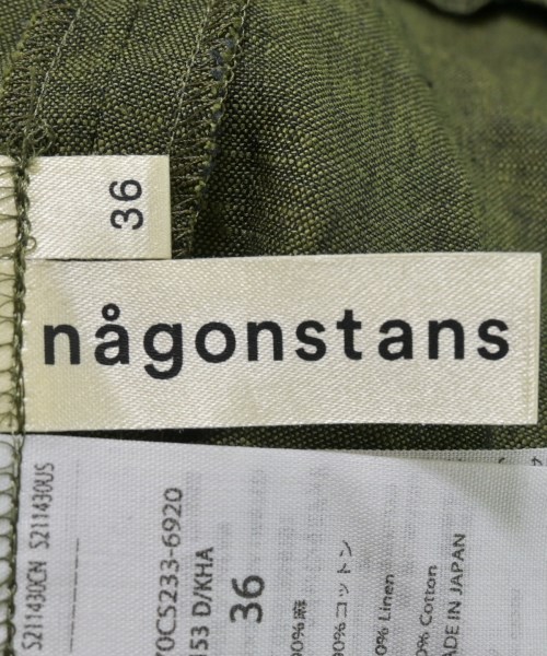 nagonstans（ナゴンスタンス）ワンピース カーキ サイズ:36(S位) レディース/2200614231106