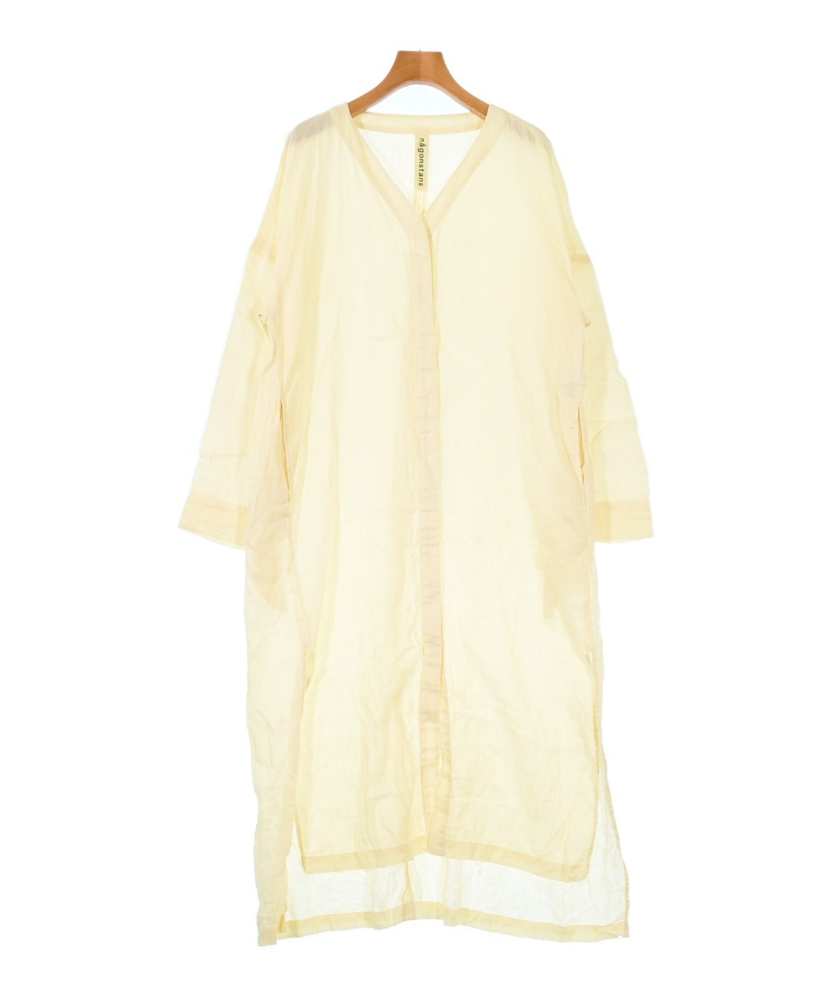 nagonstans（ナゴンスタンス）シャツワンピース 黄 サイズ:38(M位