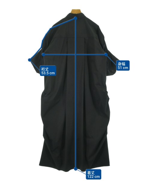 nagonstans（ナゴンスタンス）シャツワンピース 黒 サイズ:S レディース/2200647724019