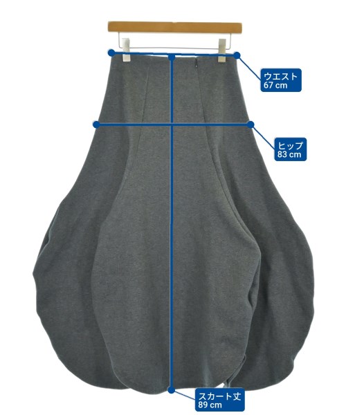 nagonstans（ナゴンスタンス）ロング・マキシ丈スカート グレー サイズ:M レディース/2200661385036