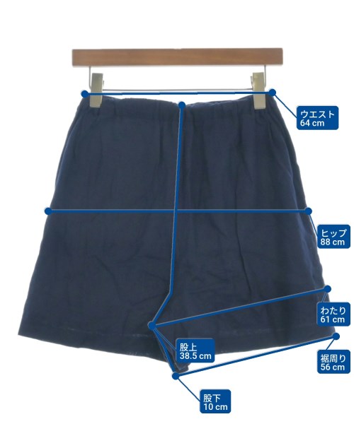 nagonstans（ナゴンスタンス）ショートパンツ 紺 サイズ:38(M位) レディース/2200652330069