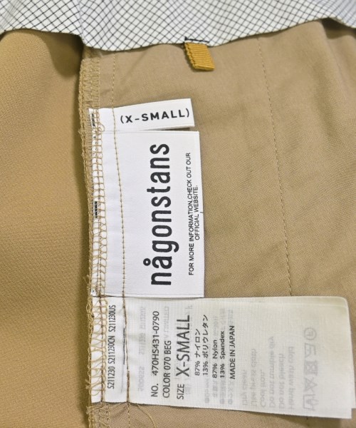nagonstans（ナゴンスタンス）スラックス ベージュ サイズ:XS レディース/2200701436100