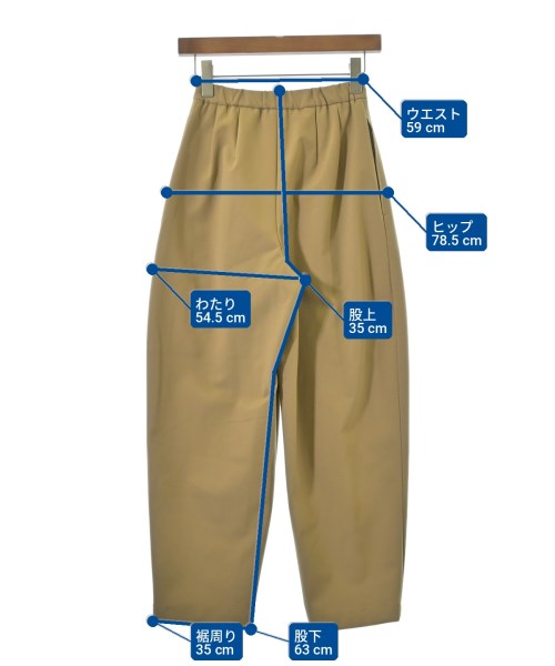 nagonstans（ナゴンスタンス）スラックス ベージュ サイズ:XS レディース/2200701436100