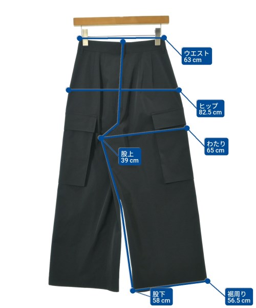 nagonstans（ナゴンスタンス）カーゴパンツ 黒 サイズ:S レディース/2200664610029