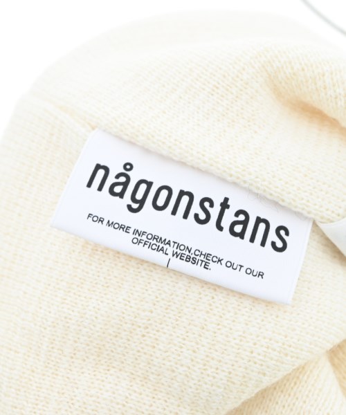 nagonstans（ナゴンスタンス）ニットキャップ・ビーニー 白 サイズ:M レディース/2200678793077