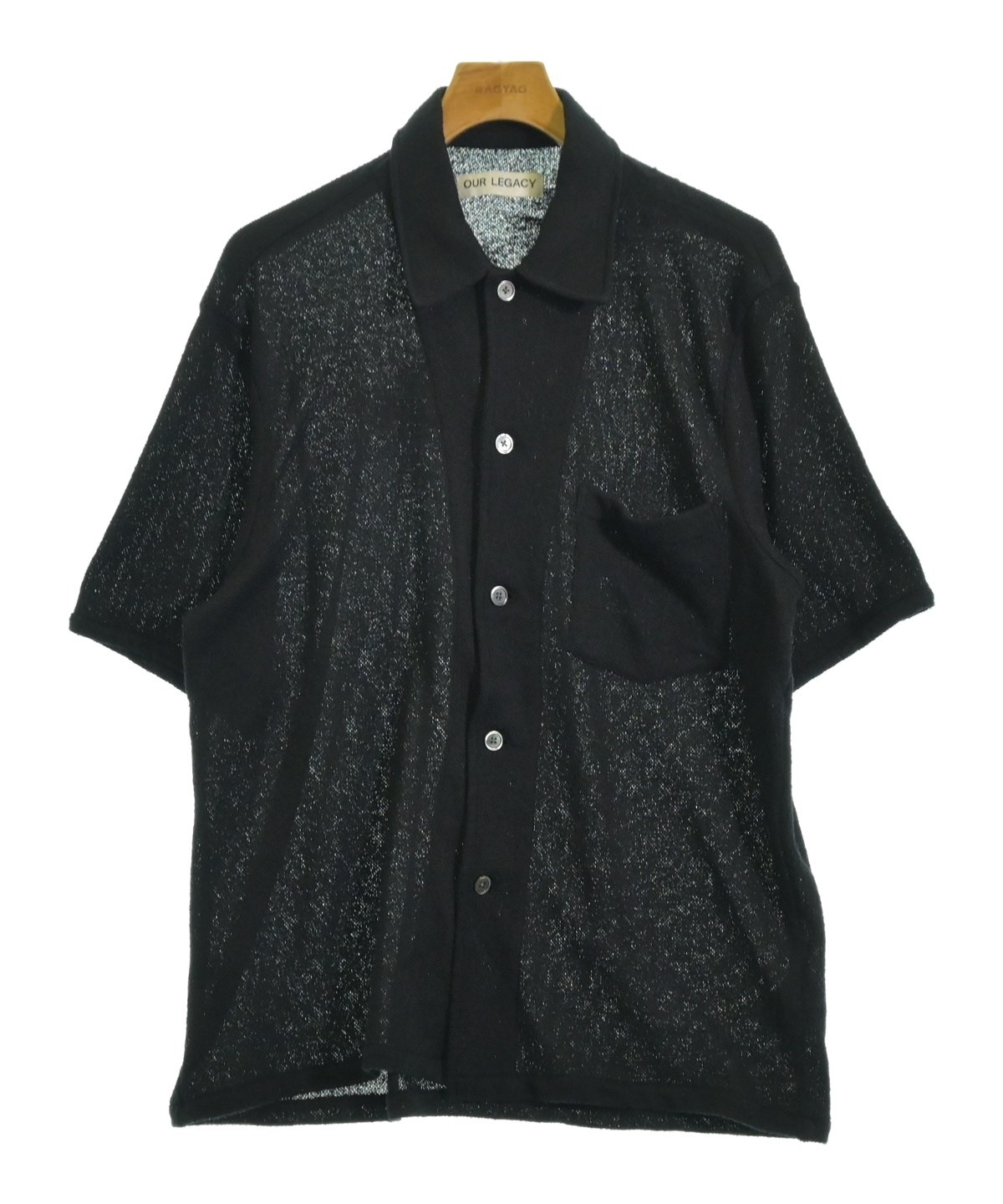 OUR LEGACY 黒ポロシャツ サイズ46 即日発送 10b6237d6a7d557ba4c47112ee4f5e