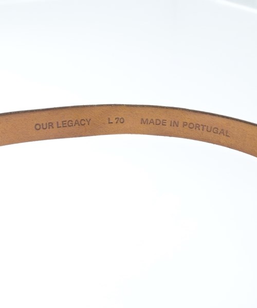 OUR LEGACY（アワーレガシー）ベルト ベージュ サイズ:70 メンズ/2200620921039