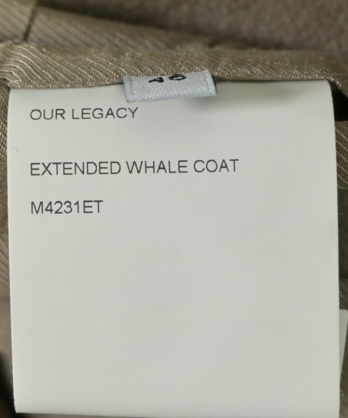 OUR LEGACY（アワーレガシー）チェスターコート カーキ サイズ:46(M位) メンズ/2200624316022