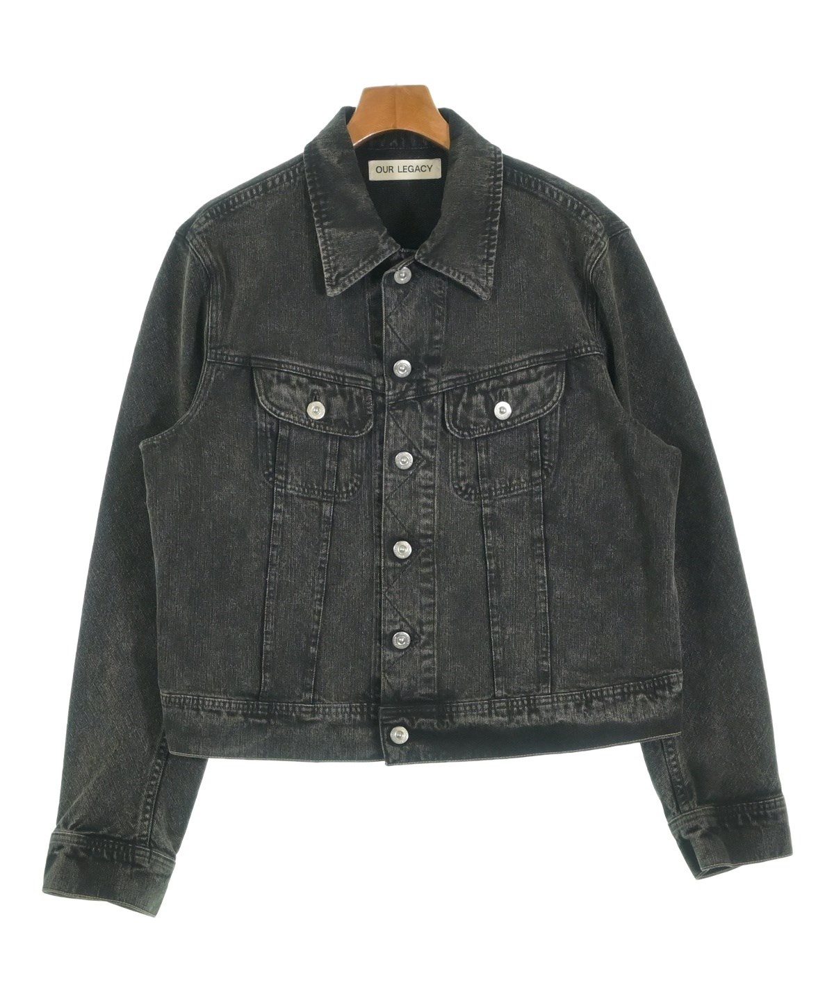 OUR LEGACY ブラック デニム ジャケット46 ~！ OUR LEGACY（アワーレガシー）デニムジャケット 黒 サイズ:46(M位
