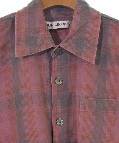 OUR LEGACY（アワーレガシー）カジュアルシャツ 赤 サイズ:46(M位) メンズ/2200618460076