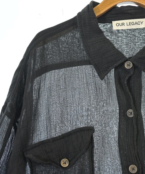 OUR LEGACY（アワーレガシー）カジュアルシャツ 黒 サイズ:36(S位) レディース/2200618894024