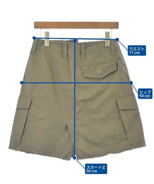 OUR LEGACY（アワーレガシー）ひざ丈スカート カーキ サイズ:36(S位) レディース/2200674043015