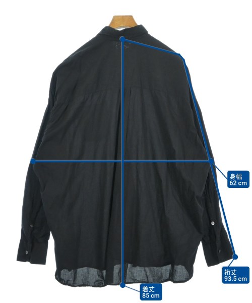 OUR LEGACY（アワーレガシー）カジュアルシャツ 黒 サイズ:50(XXL位) メンズ/2200679949046