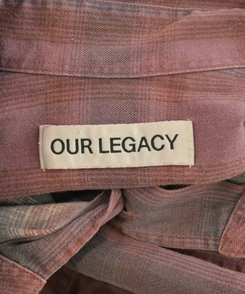 OUR LEGACY（アワーレガシー）カジュアルシャツ ピンク サイズ:44(S位) メンズ/2200696035029