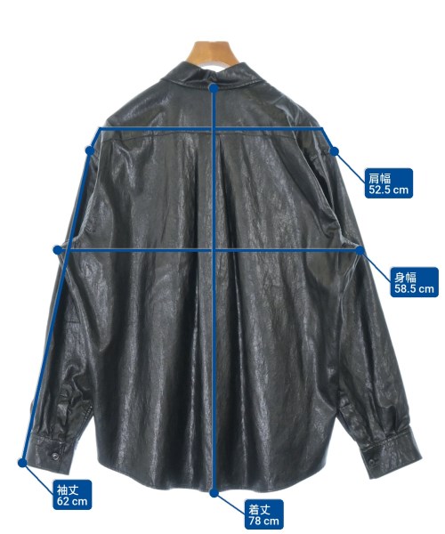 OUR LEGACY（アワーレガシー）カジュアルシャツ 黒 サイズ:48(L位) メンズ/2200660867076