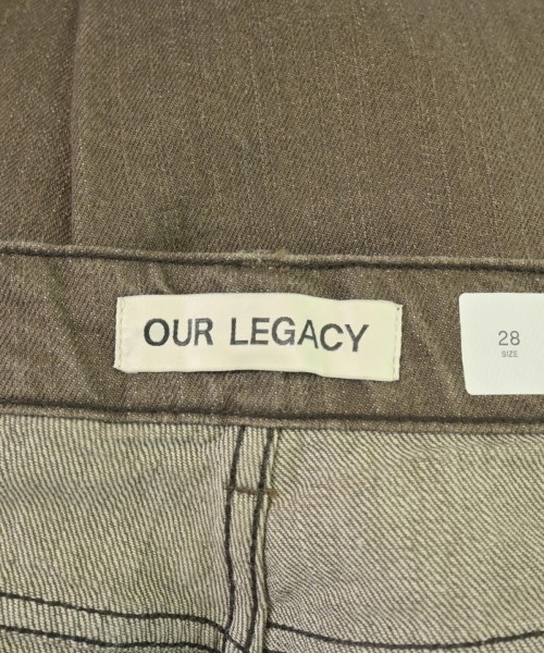 OUR LEGACY（アワーレガシー）デニムパンツ 茶 サイズ:28(S位) メンズ/2200715100103