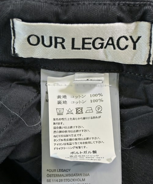 OUR LEGACY（アワーレガシー）カーゴパンツ 黒 サイズ:48(L位) メンズ/2200716954019