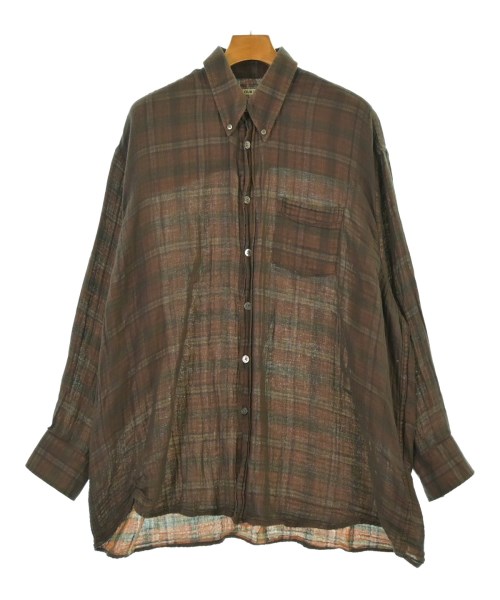 OUR LEGACY(アワーレガシー)カジュアルシャツ 茶 サイズ:50(XL位)/2200649186129