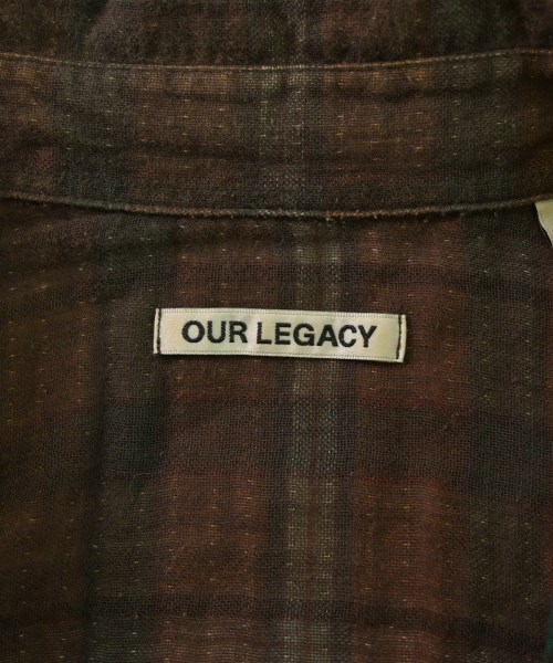 OUR LEGACY（アワーレガシー）カジュアルシャツ 茶 サイズ:50(XL位) メンズ/2200649186129