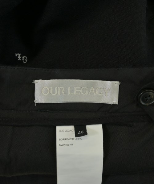 OUR LEGACY（アワーレガシー）スラックス 黒 サイズ:46(M位) メンズ/2200704168022