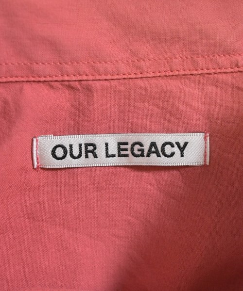 OUR LEGACY（アワーレガシー）カジュアルシャツ 赤 サイズ:52(XXL位) メンズ/2200670998401