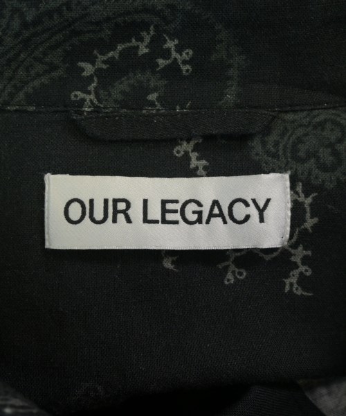 OUR LEGACY（アワーレガシー）カジュアルシャツ 黒 サイズ:44(S位) メンズ/2200723073031