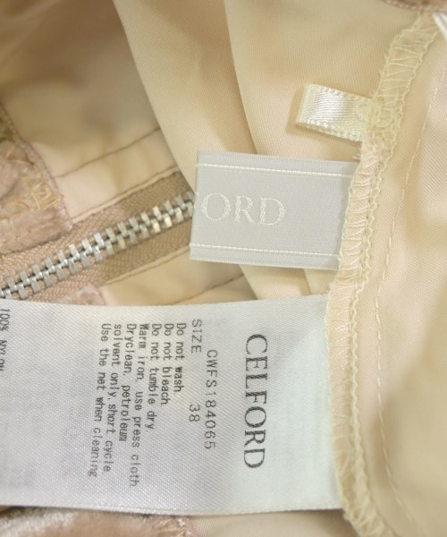 CELFORD（セルフォード）ロング・マキシ丈スカート 黄 サイズ:38(M位) レディース/2200630026281