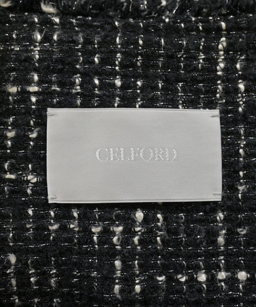 CELFORD（セルフォード）ノーカラージャケット 黒 サイズ:36(S位) レディース/2200610942037
