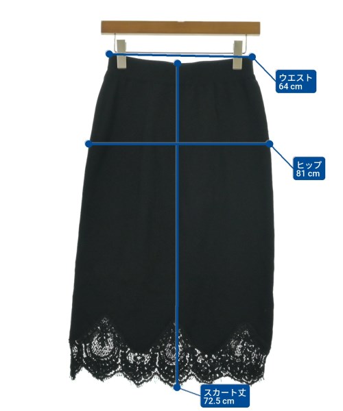 CELFORD（セルフォード）ロング・マキシ丈スカート 黒 サイズ:36(S位) レディース/2200612645042