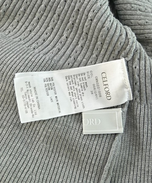 CELFORD（セルフォード）ワンピース グレー サイズ:36(S位) レディース/2200675261012