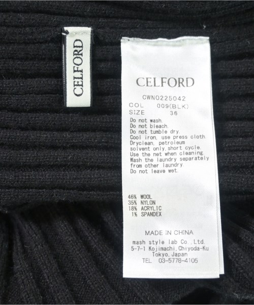 CELFORD（セルフォード）ワンピース 黒 サイズ:36(S位) レディース/2200649656042