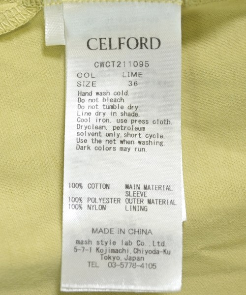 CELFORD（セルフォード）Tシャツ・カットソー 緑 サイズ:36(S位) レディース/2200711934092