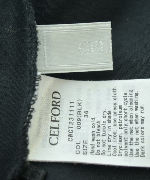CELFORD（セルフォード）Tシャツ・カットソー 黒 サイズ:36(S位) レディース/2200712899048